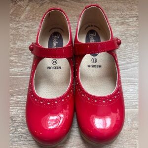 Footmates Emma Red Patent Leather Shoes